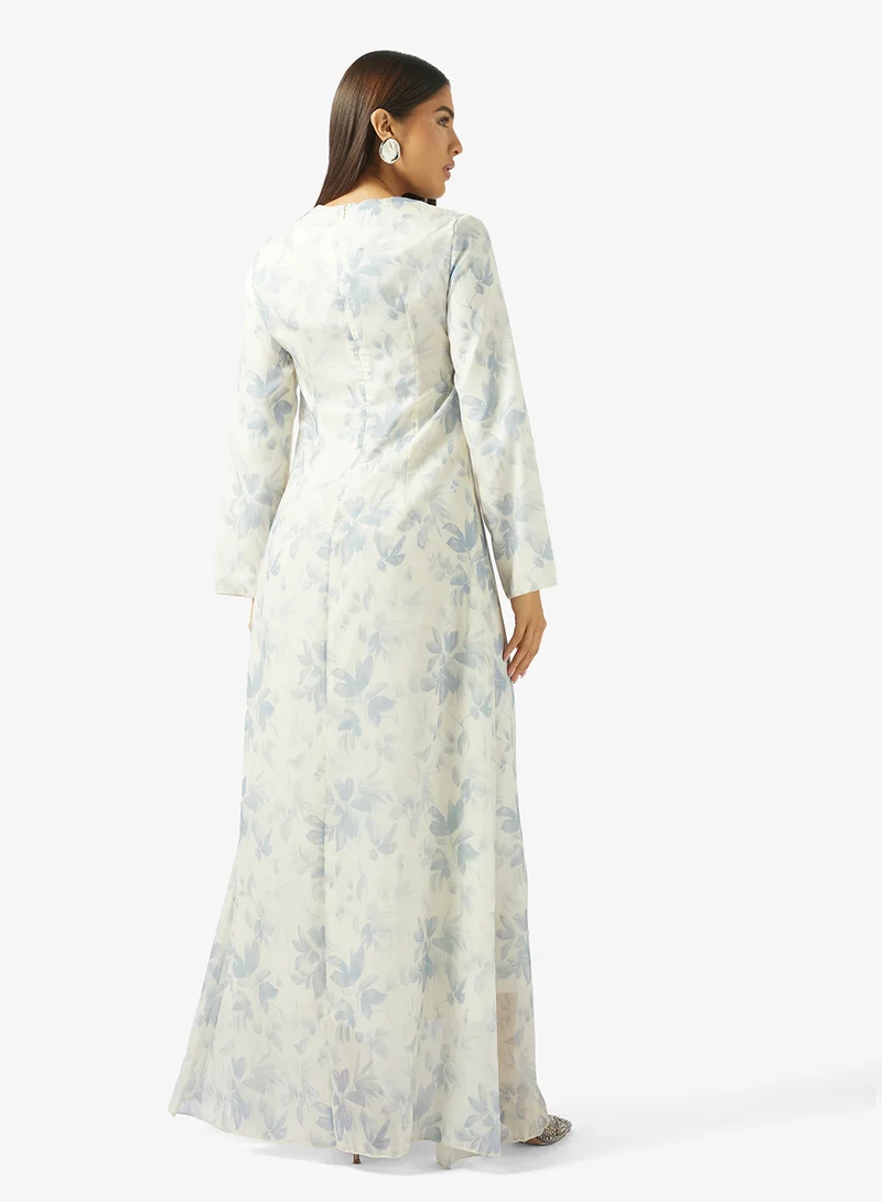 خزانة Floral Print Dress